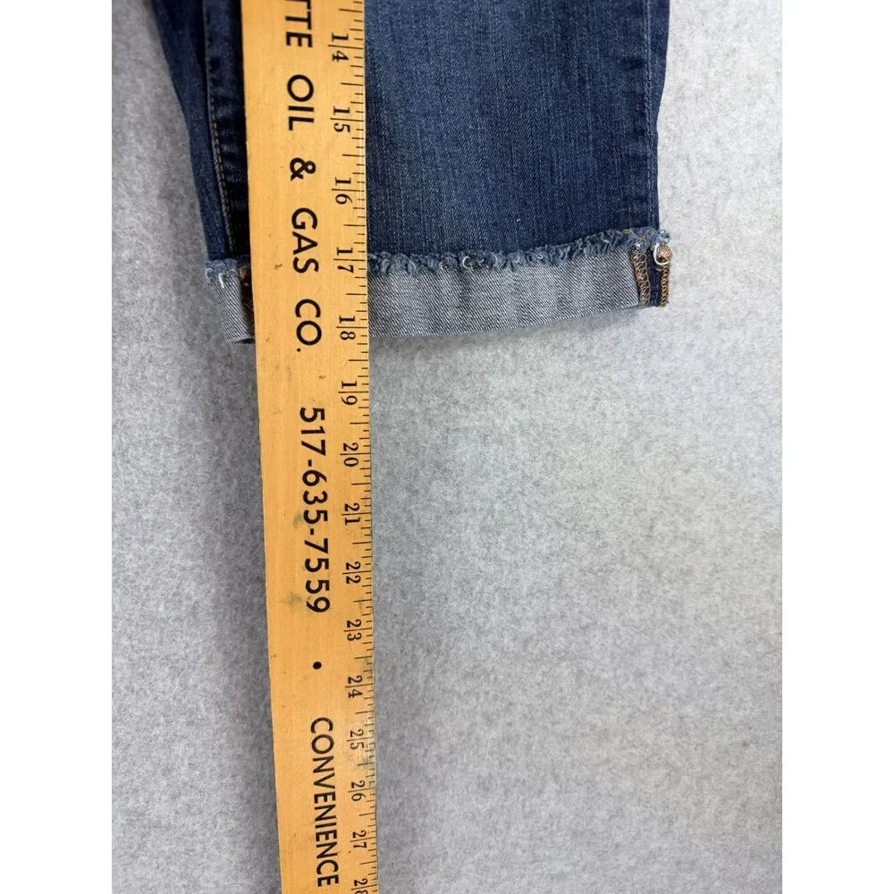 Apt. 9 Modern Fit Women's Size 2 Denim Bermuda Shorts Distressed Cuffed 3584